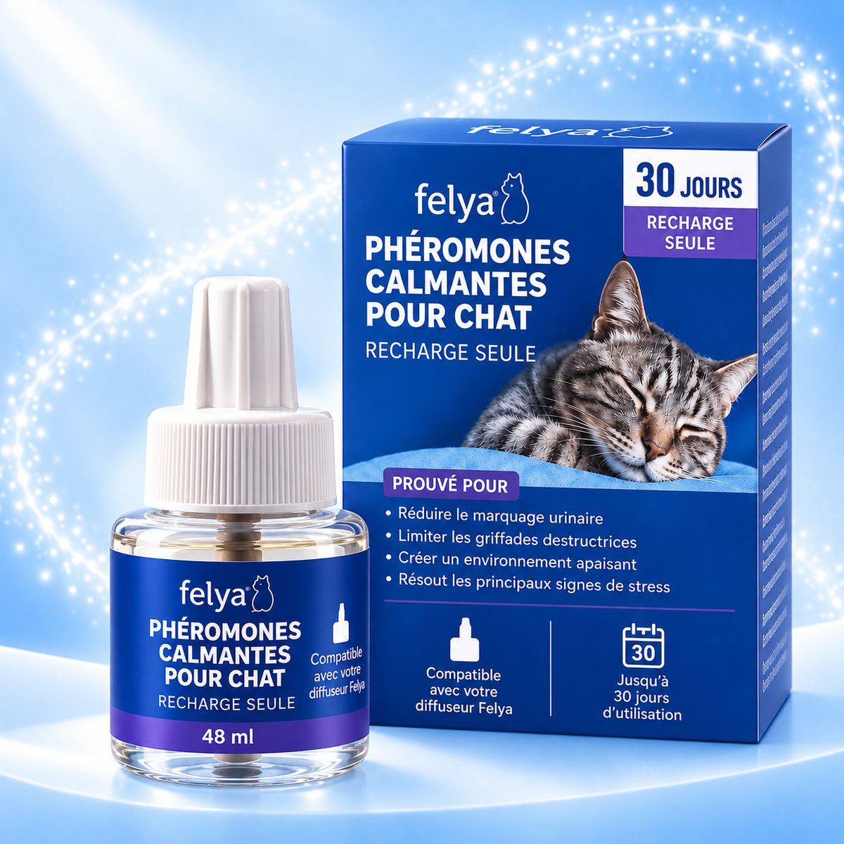 Recharge Felya – Phéromones apaisantes pour chat